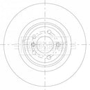 Borg & Beck Brake Disc Single Part No -BBD6089S