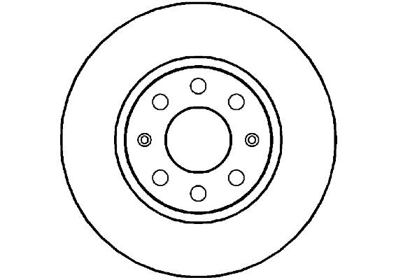 Disctech Brake Disc - Fits Fiat, Mazda - ABD2043 - Front Axle