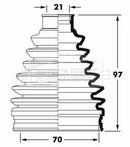 Borg & Beck Cv Joint Boot Kit Part No -BCB6066