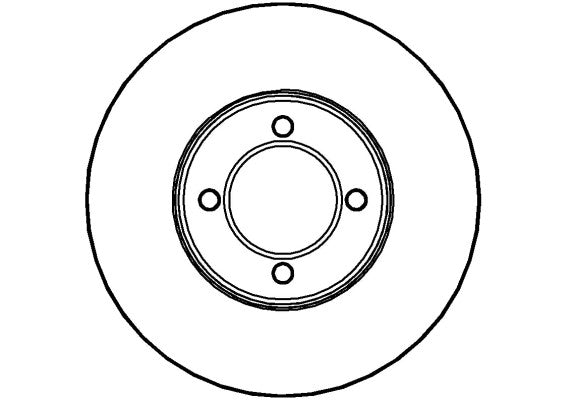 Disctech Brake Disc - Fits Toyota - ABD3468 - Front Axle