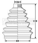 First Line Cv Joint Boot Kit Part No -FCB6279