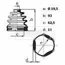 Borg & Beck Cv Joint Boot Kit Part No -BCB6431