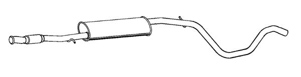 Klarius PG926K - Box With Centre Pipe  - Fits Citroen Nemo 1.3HDi