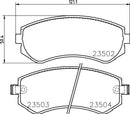 Mintex Brake Pad Set fits -Nissan MDB1844 (also fits other vehicles)