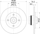 Mintex Brake Discs fits -Renault S245:5 MDC1997 (also fits other vehicles)