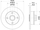 Mintex Brake Discs fits -Seat VW V345:5 MDC1999 (also fits other vehicles)