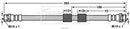 Borg & Beck Brake Hose Part No -BBH7586