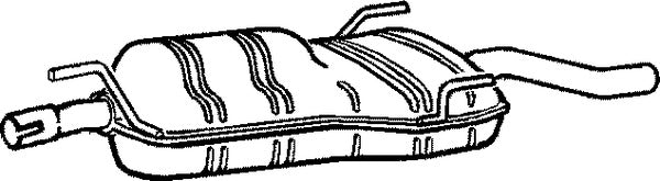 Klarius SB102H - Box With Tail Pipe  - Fits Saab 9-5 (YS3E) 2.3 t