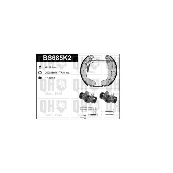 QH BS618K2 Brake Shoe Kit