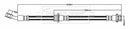 Borg & Beck Brake Hose Part No -BBH8808