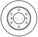 Borg & Beck Brake Disc Pair Part No -BBD5250