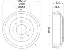 Mintex Brake Drum (Single) fits -Hyundai MBD377 (also fits other vehicles)