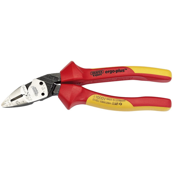 Ergo Plus Fully Insulated VDE Pliers, 185mm
