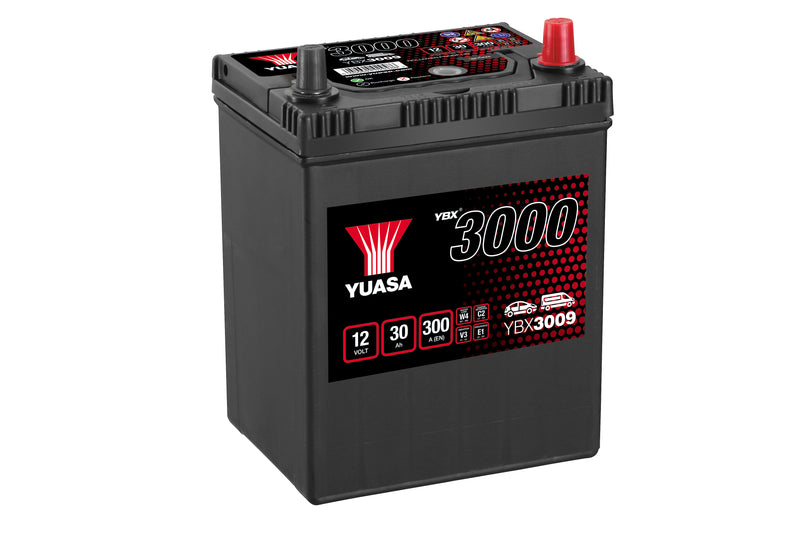 Yuasa YBX3009 - 3009 SMF Car Battery - 4 Year Warranty