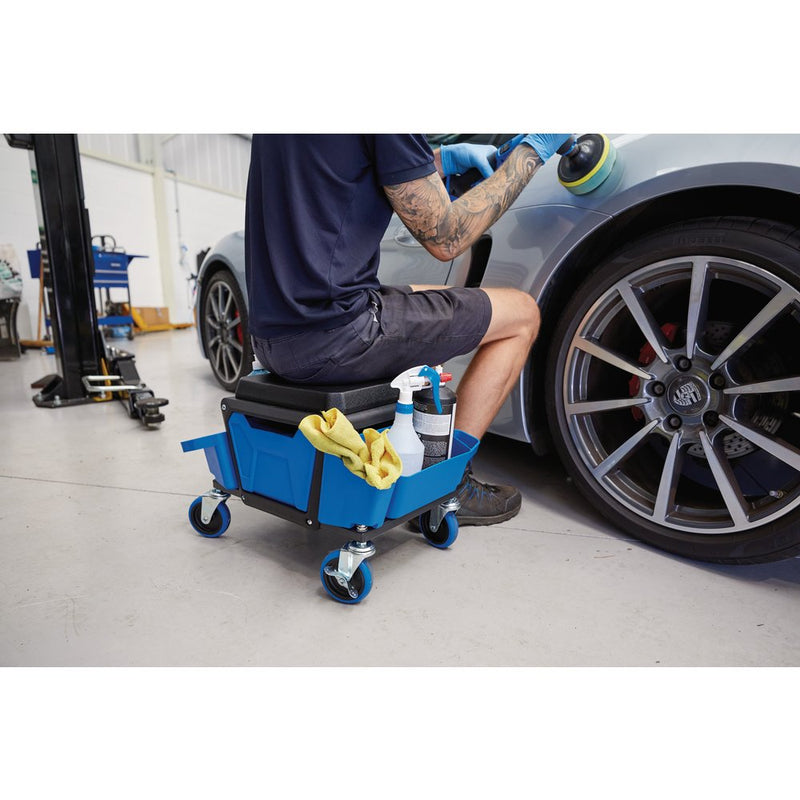 Work Stool, Blue