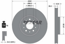 Textar  Front  Right Car Break Disc (Single) - 92349303