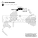 First Line Air Filter Hose Part No -FTH1493