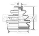 First Line Cv Joint Boot Kit Part No -FCB2246