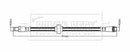 Borg & Beck Brake Hose Part No -BBH8848