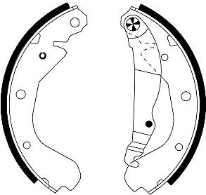 Mintex Brake Shoes fits -Bedford Opel Vauxhall MFR179 (also fits other vehicles)