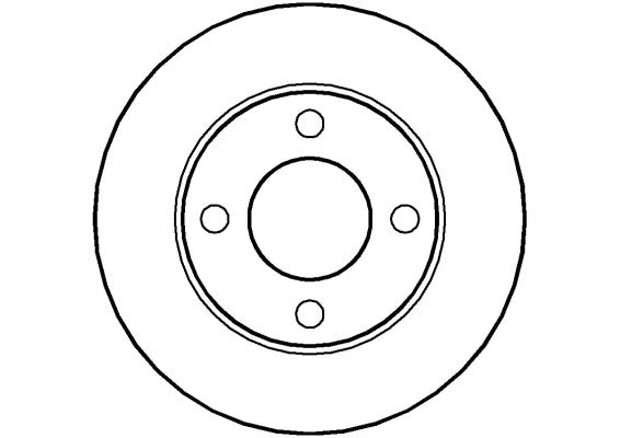 Disctech Brake Disc - Fits Alpina, Audi - ABD3493 - Rear Axle
