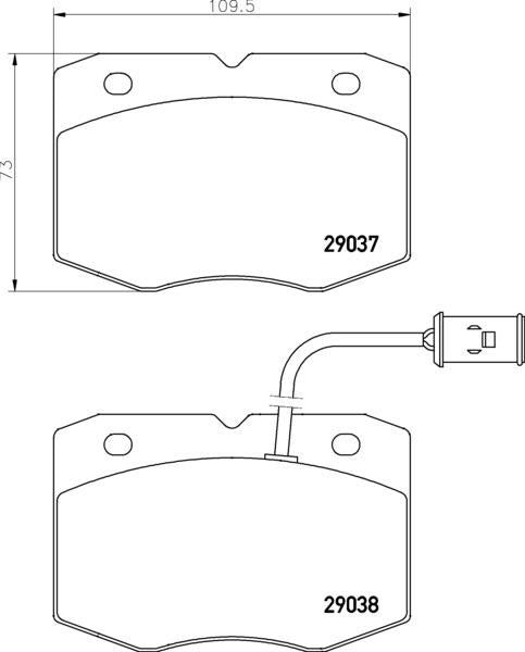 Mintex Brake Pad Set fits -Iveco MDB1561 (also fits other vehicles)