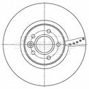 Borg & Beck Brake Disc Pair Part No -BBD5533