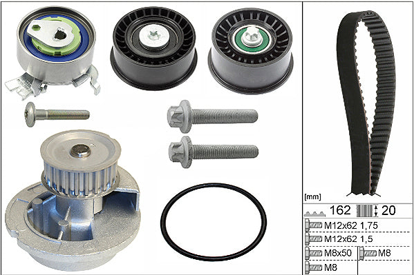 INA Water Pump & Timing Belt Set - Part No - 530044131