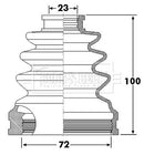 Borg & Beck Cv Joint Boot Kit Part No -BCB6298