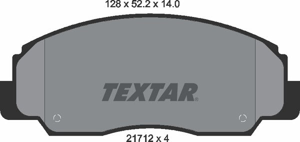 Textar Brake Pad Set - 2171201