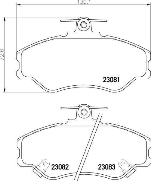 Mintex Brake Pad Set fits -Hyundai MDB1762 (also fits other vehicles)