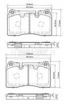 Borg & Beck Front Brake Pad Set -BBP2576