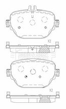 Borg & Beck Brake Pad Set Rear -BBP2685