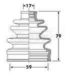 Borg & Beck Cv Joint Boot Kit Part No -BCB6293