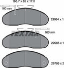 Textar Brake Pad Set - 2998401