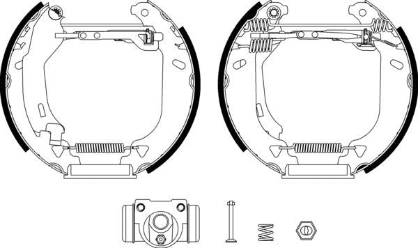 Mintex Brake Shoe Kits fits -Fiat MSP131 (also fits other vehicles)