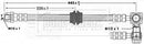 Borg & Beck Brake Hose Part No -BBH6725