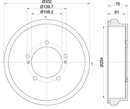 Mintex Brake Drum (Single) fits -Suzuki MBD381 (also fits other vehicles)