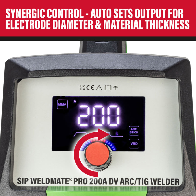 SIP WELDMATE® PRO 200A DV ARC/TIG Inverter Welder