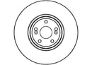 Disctech Brake Disc - Fits Renault, Toyota - ABD2795 - Front Axle