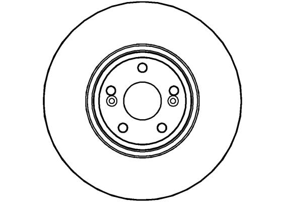 Disctech Brake Disc - Fits Renault, Toyota - ABD2795 - Front Axle