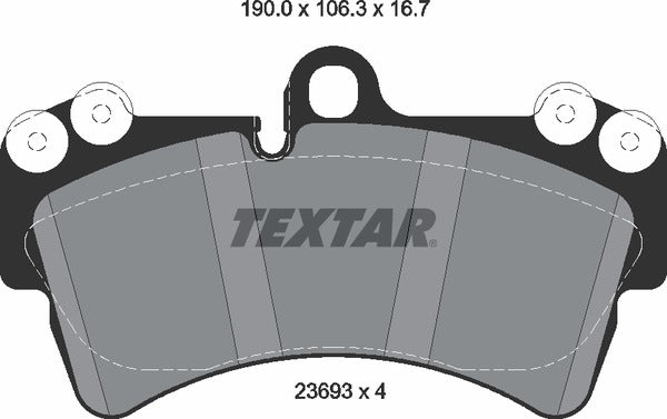 Textar Brake Pad Set - 2369302