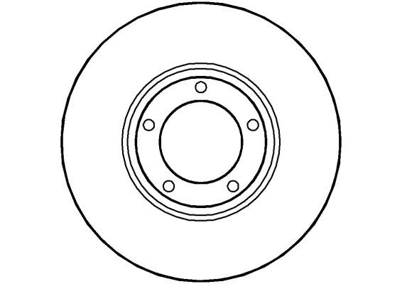 Disctech Brake Disc - Fits Aston martin, Daimler - ABD2688 - Front Axle