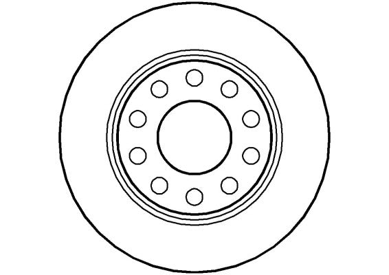 Disctech Brake Disc - Fits Audi, Chrysler - ABD2779 - Rear Axle