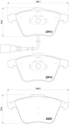 Brembo Brake Pad Set - P85129