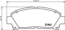 Mintex Brake Pad Set fits -Toyota MDB1684 (also fits other vehicles)