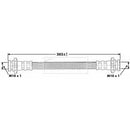 Borg & Beck Brake Hose  - BBH7138 fits Niss Micra,CC(K12),Note
