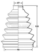 Borg & Beck Drive Shaft Bellow - BCB6235
