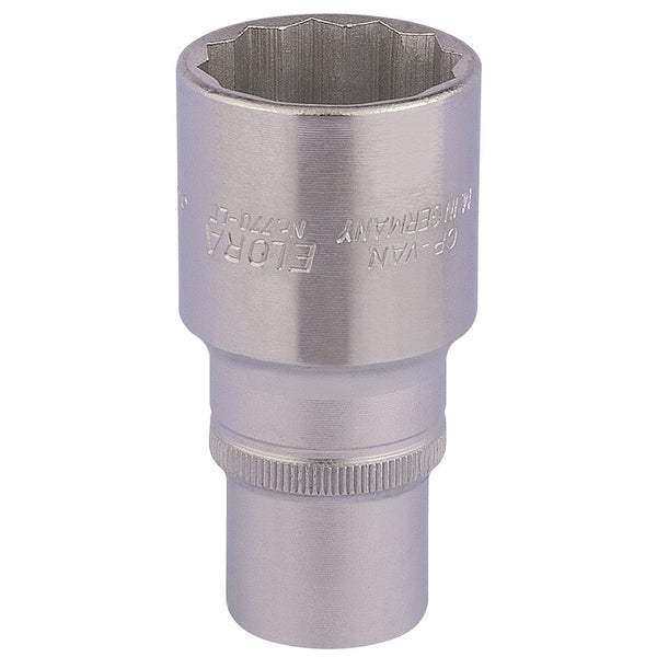 Elora Deep Bi-Hexagon Socket, 1/2" Sq Dr, 30mm