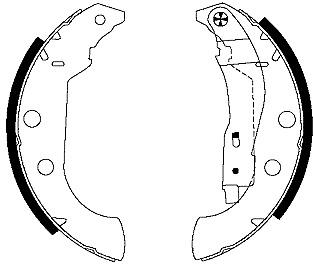 Mintex Brake Shoes fits -Citroën Peugeot MFR449 (also fits other vehicles)